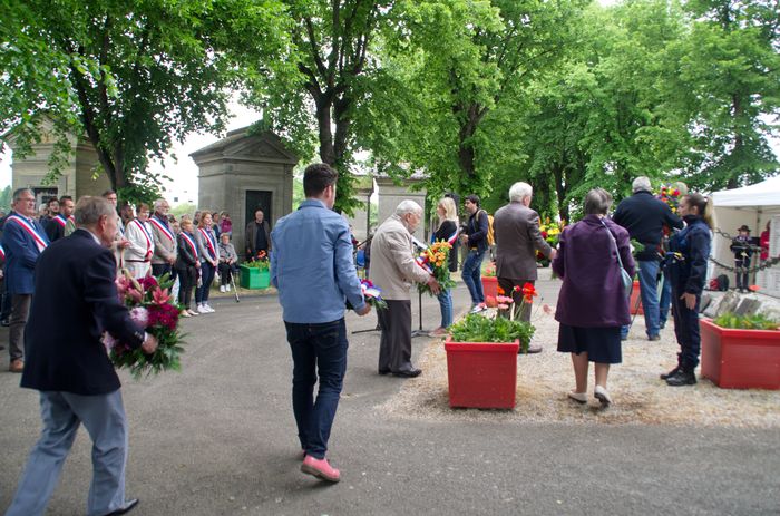 Inauguration des «Stolpersteine» (pavés de mémoire) et cérémonie du 8 mai à Sotteville-lès-Rouen