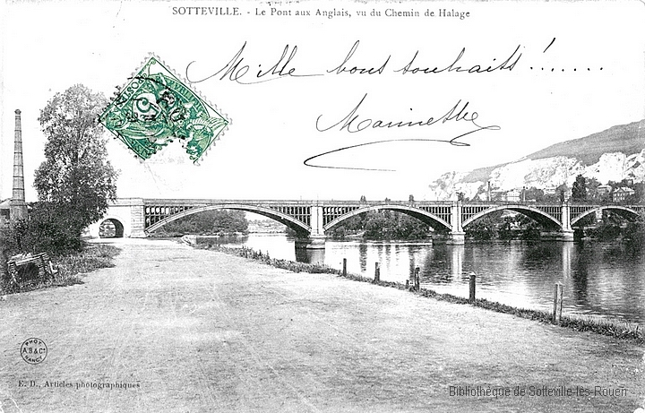 L'ancien Viaduc d'Eauplet, dit pont aux Anglais à Sotteville-lès-Rouen