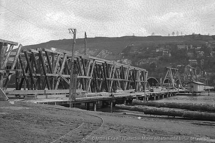 Construction du nouveau Viaduc d'Eauplet, dit pont aux Anglais à Sotteville-lès-Rouen