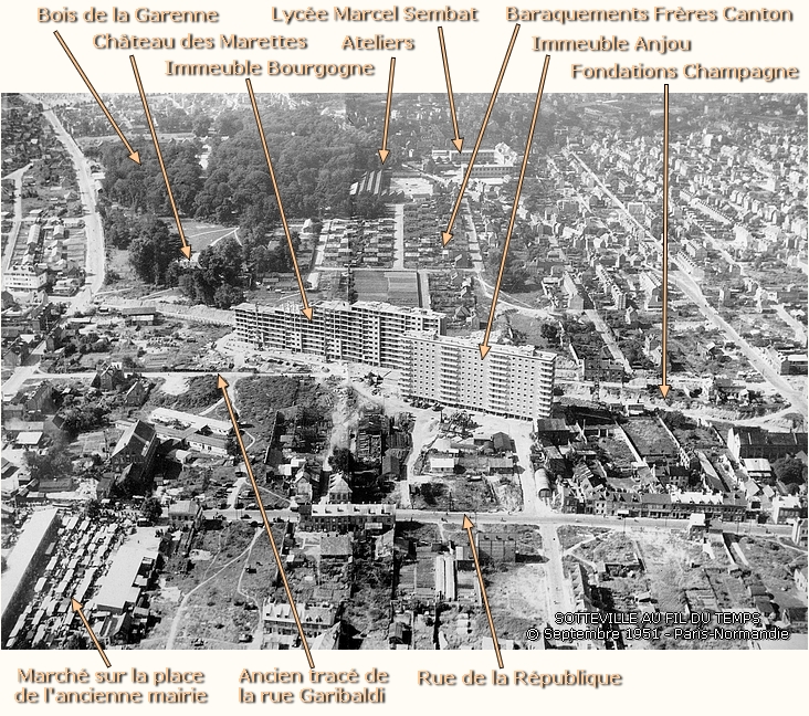 Reconstruction de Sotteville-lès-Rouen : La Zone Verte (Espace Marcel Lods)