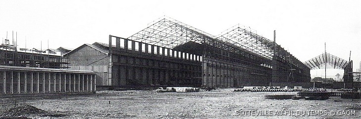 Construction des ateliers Quatre-Mares à Sotteville-lès-Rouen