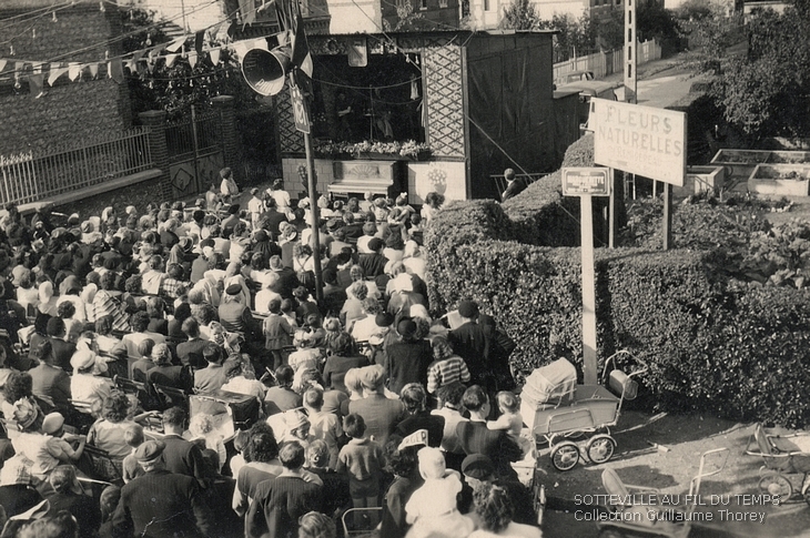 Fête du comité Margueritte - Angle de la rue Paul et Victor Margueritte et de la rue Victor Basch. Sotteville-lès-Rouen