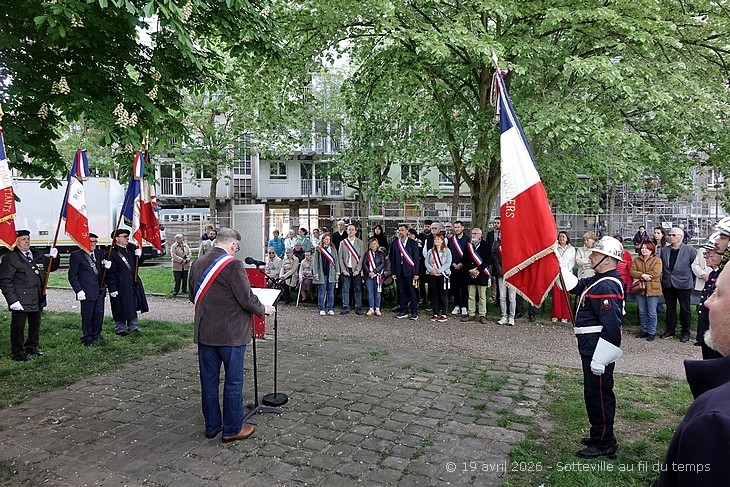 19 avril 2026 : Cérémonie de commémoration du bombardement du 19 avril 1944 à Sotteville-lès-Rouen