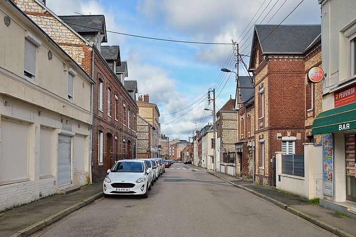 Rue de Trianon à Sotteville-lès-Rouen.